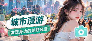 街道线条与城市声音主题视觉
